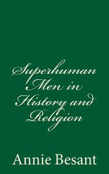 portada Superhuman Men in History and Religion (en Inglés)