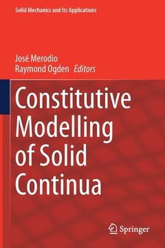portada Constitutive Modelling of Solid Continua (en Inglés)