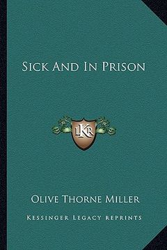 portada sick and in prison (en Inglés)