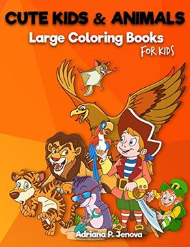 portada Cute Kids & Animals: Large Coloring Books for Kids: Ocean Kids Coloring Book Ages 2-4, 4-8, Boys, Girls, fun Early Learning, Relaxation,Workbooks, Toddler Coloring Book, Gifts for Kids (Volume 3) (en Inglés)