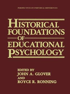 portada Historical Foundations of Educational Psychology (en Inglés)