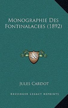 portada Monographie Des Fontinalacees (1892) (en Francés)