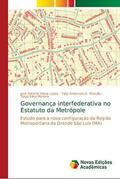 portada Governança Interfederativa no Estatuto da Metrópole