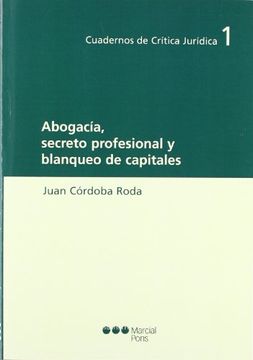 portada Abogacía, Secreto Profesional y Blanqueo de Capitales