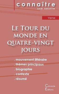 portada Fiche de lecture Le Tour du monde en quatre-vingt jours de Jules Verne (Analyse littéraire de référence et résumé complet) (en Francés)