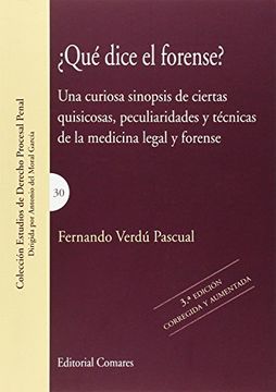 portada Qué Dice el Forense? 3ª ed. (Derecho Procesal Penal)