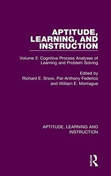 portada Aptitude, Learning, and Instruction: Volume 2: Cognitive Process Analyses of Learning and Problem Solving (en Inglés)