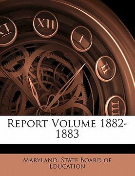 portada report volume 1882-1883 (in English)