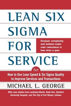 portada Lean Six SIGMA for Service (Pb) (en Inglés)