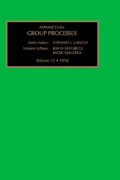 portada advances in group processes: vol 15 (en Inglés)