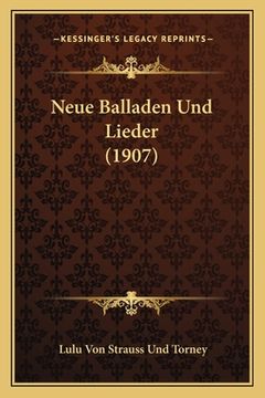 portada Neue Balladen Und Lieder (1907) (in German)