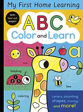 portada ABC Color and Learn: Letters, Counting, Shapes, Tracing, and More! with Tear-Out Pages! (in English)