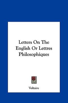 portada letters on the english or lettres philosophiques (en Inglés)