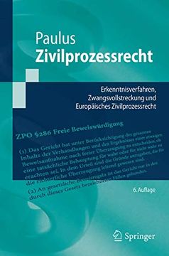 portada Zivilprozessrecht: Erkenntnisverfahren, Zwangsvollstreckung und Europäisches Zivilprozessrecht (en Alemán)