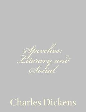 portada Speeches: Literary and Social (en Inglés)