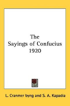 portada the sayings of confucius 1920