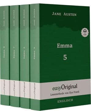 portada Emma - Teile 5-8 (Buch + 4 mp3 Audio-Cds) - Lesemethode von Ilya Frank - Zweisprachige Ausgabe Englisch-Deutsch