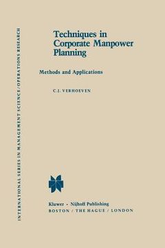 portada Techniques in Corporate Manpower Planning: Methods and Applications (en Inglés)