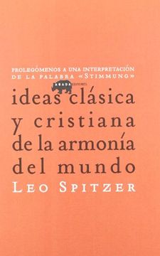 portada Ideas Clasica y Cristiana de la a (Lecturas de Teoría Literaria) (in Spanish)