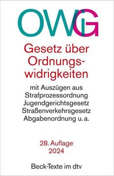 portada Gesetz Über Ordnungswidrigkeiten (en Alemán)