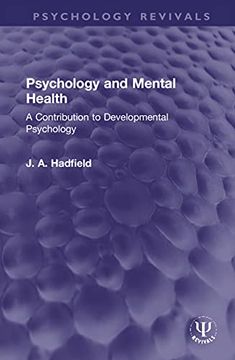 portada Psychology and Mental Health: A Contribution to Developmental Psychology (Psychology Revivals) 