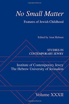 portada No Small Matter: Features of Jewish Childhood (Studies in Contemporary Jewry) (in English)