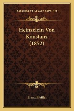 portada Heinzelein Von Konstanz (1852) (en Alemán)
