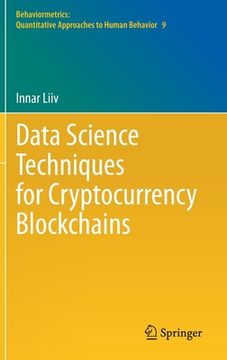 portada Data Science Techniques for Cryptocurrency Blockchains (en Inglés)
