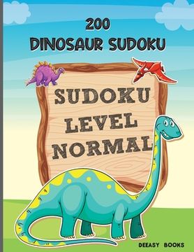 portada 200 Dinosaur Sudoku Level Normal (en Inglés)
