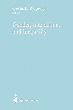 portada gender, interaction, and inequality (en Inglés)