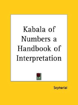 portada kabala of numbers a handbook of interpretation (en Inglés)