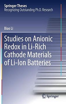 portada Studies on Anionic Redox in Li-Rich Cathode Materials of Li-Ion Batteries (Springer Theses) (en Inglés)