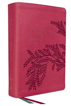 portada Nkjv, Evangelical Study Bible, Leathersoft, Rose, red Letter, Thumb Indexed, Comfort Print: Christ-Centered. Faith-Building. Mission-Focused. 