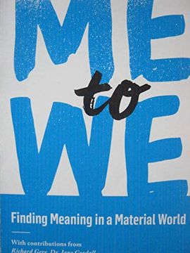portada Me to we. Finding Meaning in a Material World