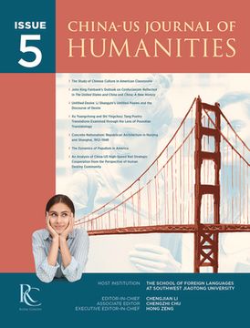 portada China-Us Journal of Humanities (Issue 5) (en Inglés)