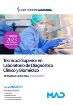 portada Técnico/A Superior en Laboratorio de Diagnóstico Clínico y Biomédico. Temario General Volumen 1 (in Spanish)