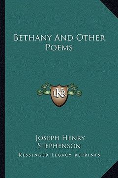 portada bethany and other poems