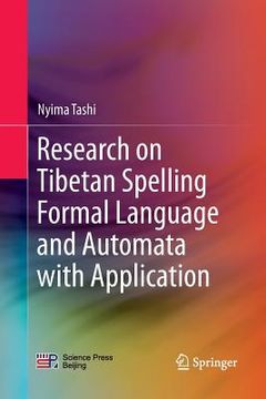 portada Research on Tibetan Spelling Formal Language and Automata with Application (en Inglés)