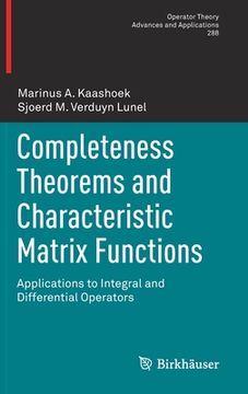 portada Completeness Theorems and Characteristic Matrix Functions: Applications to Integral and Differential Operators (in English)