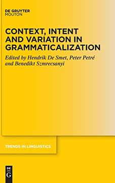 portada Context, Intent and Variation in Grammaticalization (en Inglés)