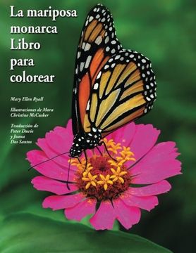 portada La mariposa monarca Libro para colorear: The butterfly monarch book to color