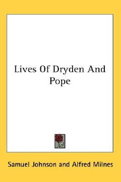 portada lives of dryden and pope (en Inglés)