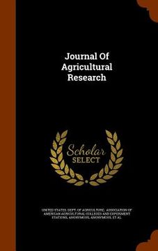 portada Journal Of Agricultural Research (en Inglés)