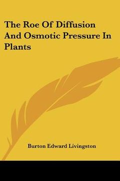 portada the roe of diffusion and osmotic pressure in plants (en Inglés)