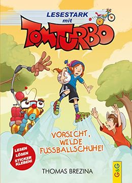 portada Tom Turbo - Lesestark - Vorsicht, Wilde Fußballschuhe! Band 2 (Tom Turbo: Turbotolle Leseabenteuer) (en Alemán)