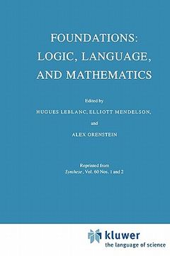 portada foundations: logic, language, and mathematics
