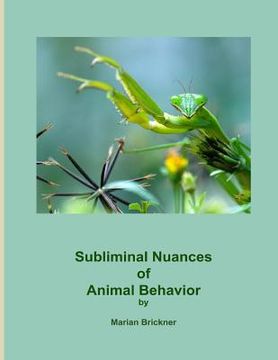 portada Subliminal Nuances of Animal Behavior (en Inglés)