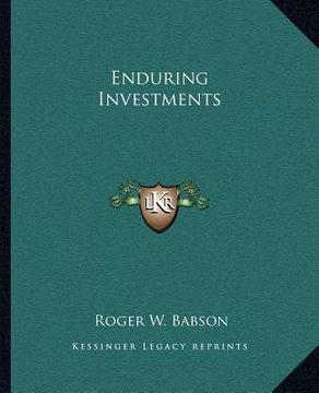 portada enduring investments (en Inglés)