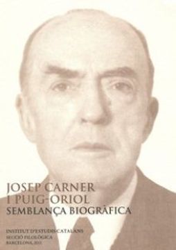 portada Josep Carner i Puig-Oriol: Semblança Biografica (in Catalá)