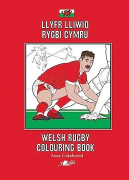 portada Llyfr Lliwio Rygbi Cymru Welsh Rugby Colouring Book